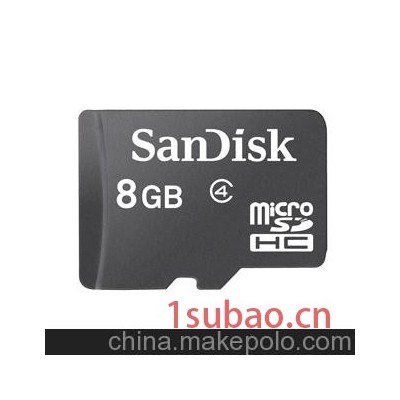 原装闪迪SanDisk 手机内存卡 TF储存卡 8G 容量 100%足量
