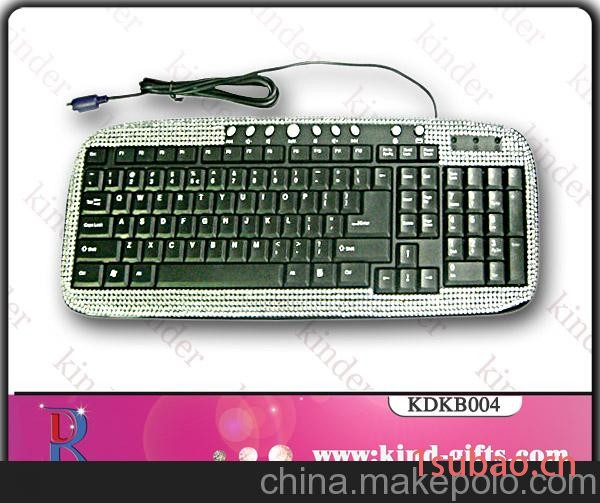 供应其他KDKB001镶钻电脑键盘图4