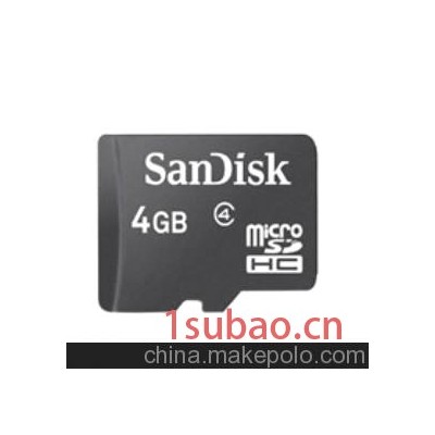 SandDisk手机内存卡4G闪迪TF卡4GMicroSD内存卡批发