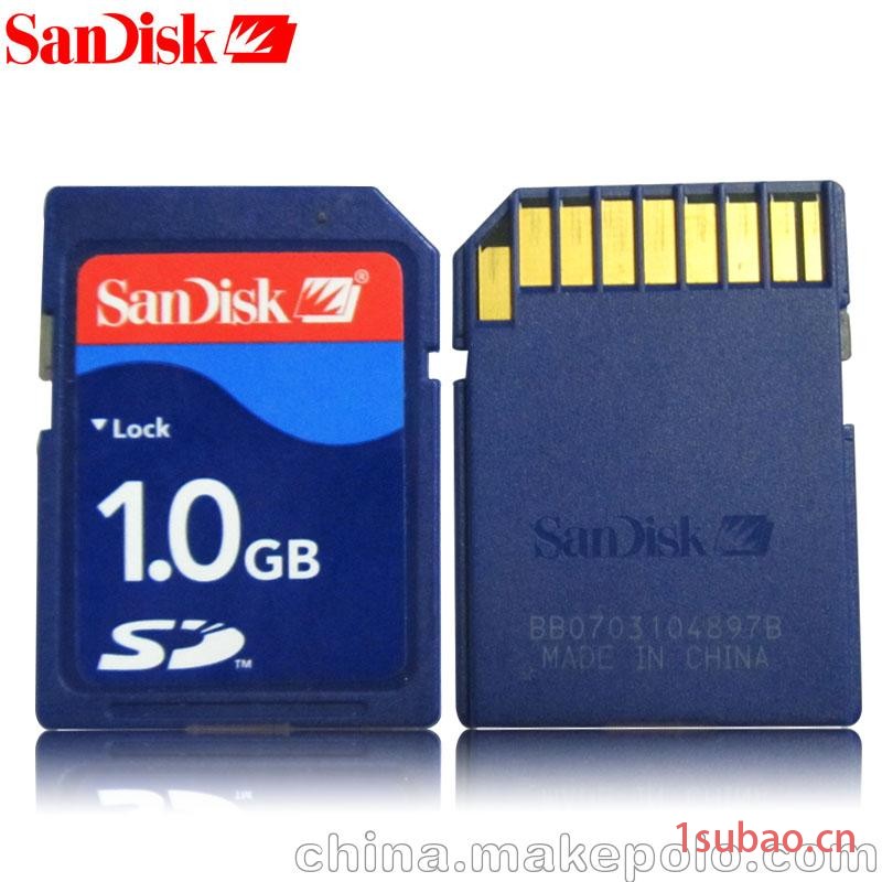SanDisk 閃迪SD卡 1G 內存卡 1GB 低速測試卡老相機卡車載存儲卡