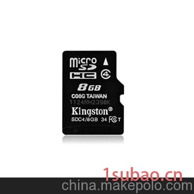 金士顿8g内存卡micro储存sd卡tf卡8g手机内存卡特价