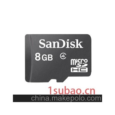 广州鸿达广东代理 SanDisk 闪迪 MicroSD（TF）卡 手机卡 8GB