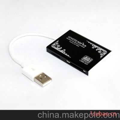 品牌工厂批发 电脑读卡器 世友SY-683 超薄 USB2.0 直读TF/SD/MS