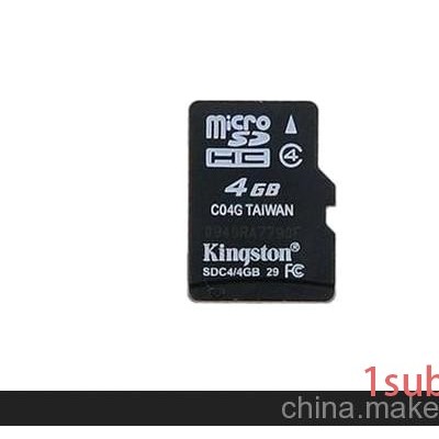 金士顿内存卡tf卡4g手机内存卡4g内存卡批发手机存储卡tf4g