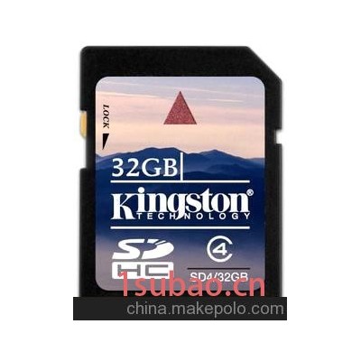 包邮 金士顿 SD 32G SD卡 SDHC Class4 相机存储卡 内存卡 正品