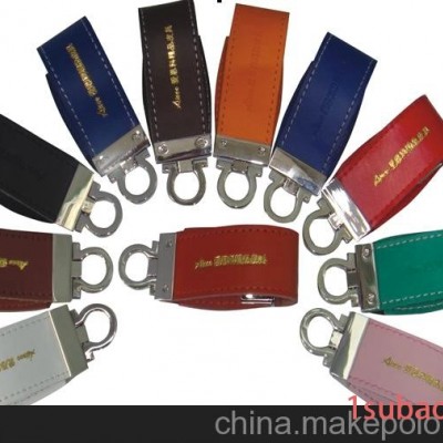 皮套u盘 皮套u盘半成品 广告自动播放 钢印LOGO