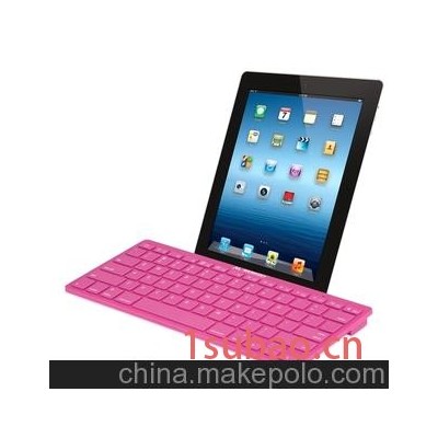 BK001超薄无线蓝牙键盘 苹果键盘IPAD4键盘 粉红色