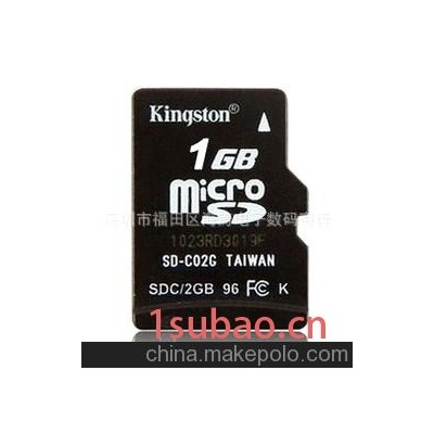 百分百足量》原装金士顿TF1G批发/microsd2G手机内存卡1g存储卡