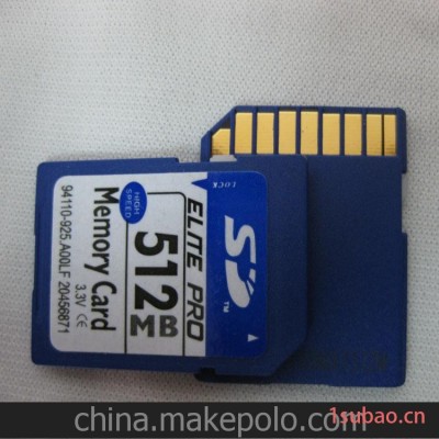 厂家直销 512MB 手机内存卡 数码闪存卡 SD存储卡 安国+东芝原位