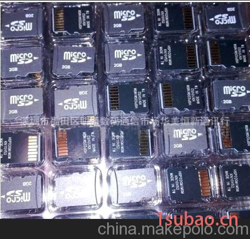 厂家代理 TF储存卡2G MICRO SD 原装足量数码内存卡 存储卡