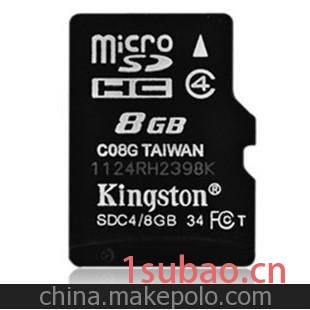 Kingston 8GB Class4 TF(micro SD) 存储卡