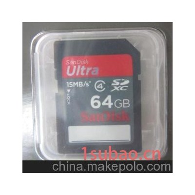 批发-金士顿快原装存储卡SDXC- 64GB，CLASS4闪存卡
