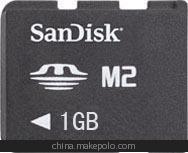 存储卡供应原装SanDISK M2 1G MS Micro 1G 闪存卡内存卡