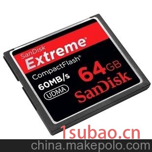 批发原装 闪迪SanDisk至尊极速 CF存储卡 64GB-60MB/s闪存卡