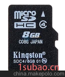 金士顿 TF/MICROSD卡 8G TF卡 内存卡 存储卡 手机内存卡 闪存卡