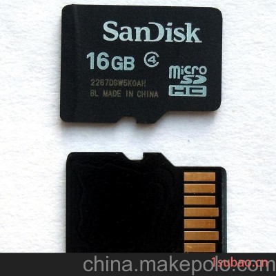 sandisk闪迪 microSD TF16G CLASS4 存储卡 闪存卡批发