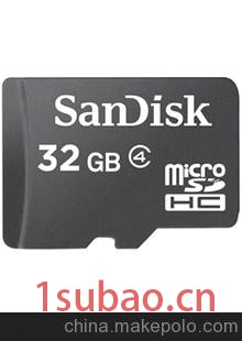 闪迪SanDisk/Micro-SD TF存储卡32GB-Class4闪存卡