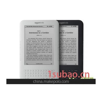 出售亚马逊kindle 3 电子书 wifi 6寸 库存品9.8成新 4g