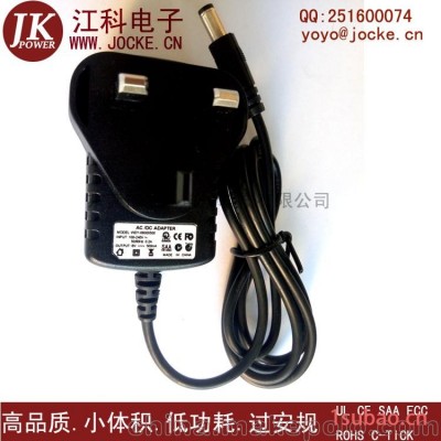 伟达源直销6V500mA卧式电源适配器LED显示屏/监控电源UL/CE