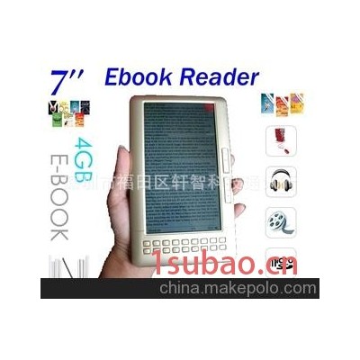 厂家直销 新款 7寸高清彩屏 电子书 电纸书 Ebook Reader