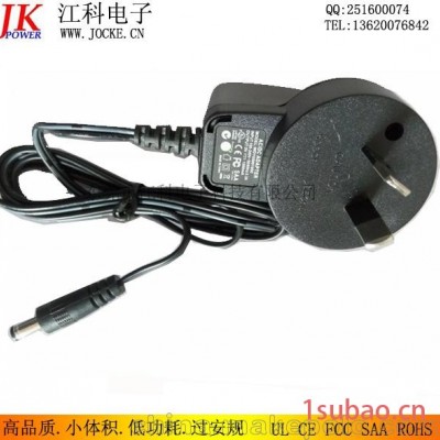 厂家直销5V1A插墙式电源适配器澳规SAA认证LED显示屏/监控电源