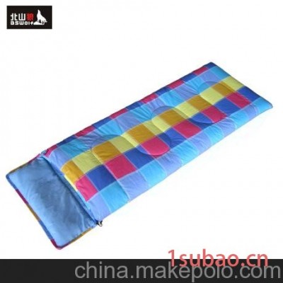 北山狼户外全棉保暖睡袋 成人睡袋 野营午休睡袋 风花SL026