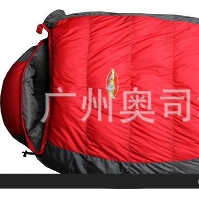 新款野营羽绒睡袋1500克90绒,可双拼对接 厂家批发专业户外用品