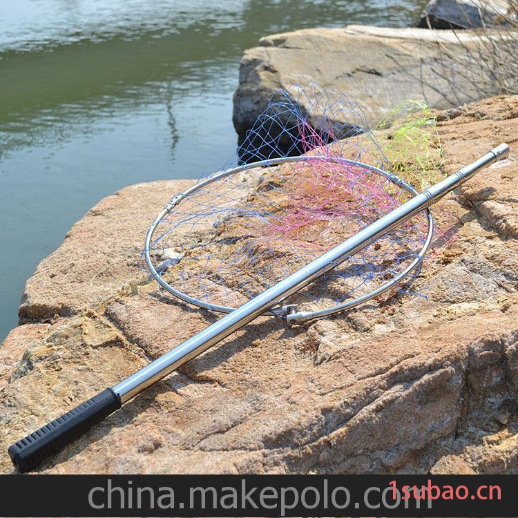 厂家直销不锈钢抄网 1.9米 抄网头 渔具配件 垂钓用品图3