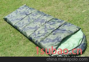 野营家S101~新品推出~优质真空棉睡袋-迷彩睡袋