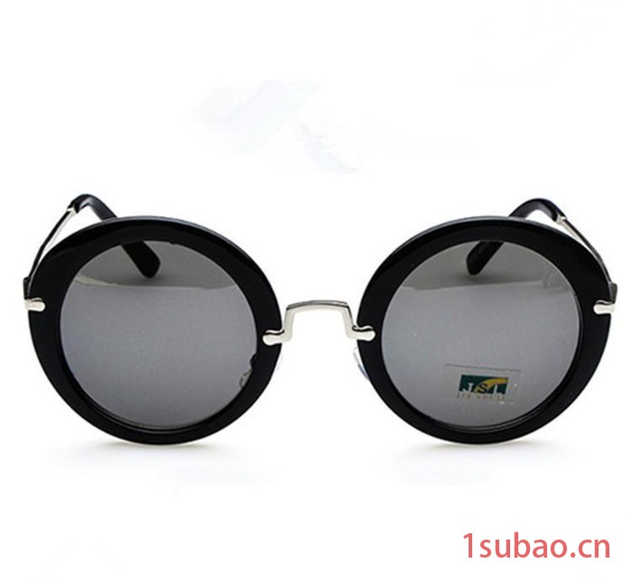 2014范范同款女士9212 时尚圆框台州眼镜太阳镜墨镜直销