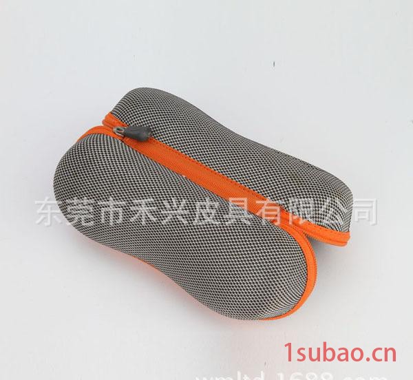 简约款EVA眼镜收纳盒 防水抗压墨镜拉链包 环保便携太阳镜保图2