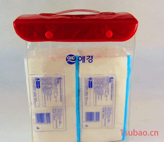 定做 印花半透明防水PVC洗漱包/洗漱袋/化妆包/沐浴用品/图3