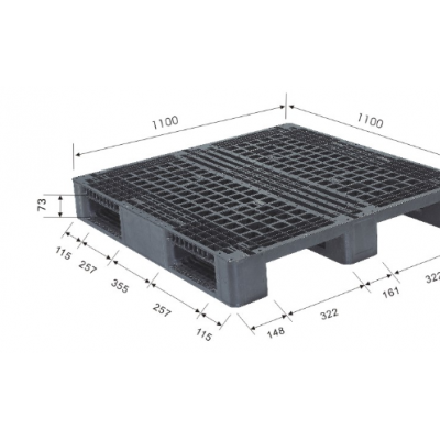 厂家直销1100x1100x150网格川字型塑料托盘 地板