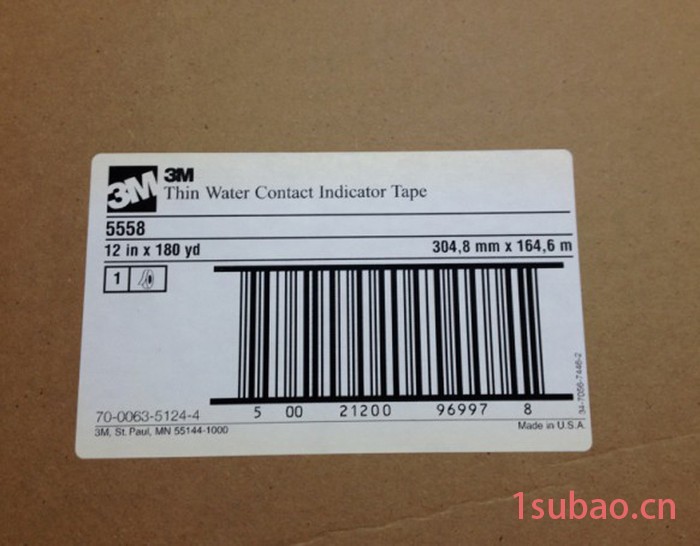 3M 5558 遇水指示标签胶带 遇水变红胶带 标签胶带图3