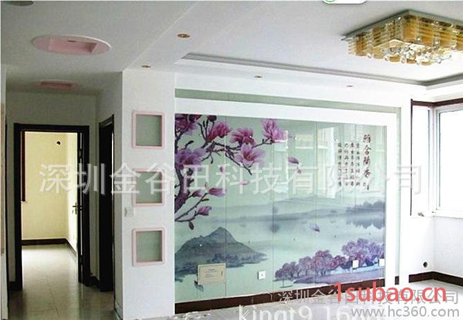 金谷田直销移门玻璃喷绘机  理光玻璃彩印机 玻璃平板喷绘机图2