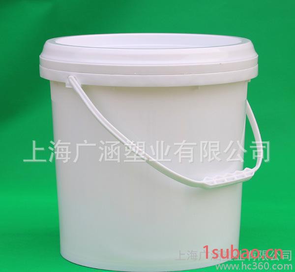 10L塑料桶 白桶 加厚款化工桶 水桶 大口桶 油桶 胶水桶A款