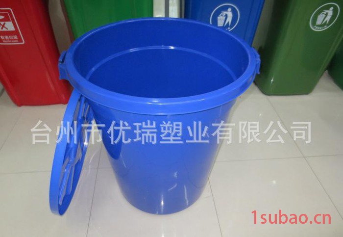 特大加厚水桶直销150L底部带滑轮塑料桶 可配铁提手水桶带盖