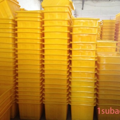 【直销】350L方形塑料桶 350KG养殖专用方箱 350升