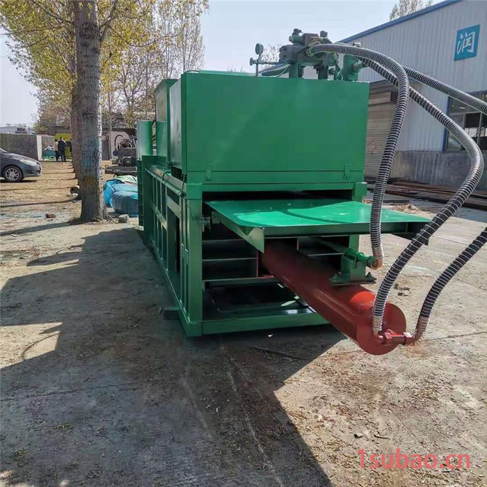 遮阳网液压捆扎机 纤维物料卧式打包机 规格型号可定制图2
