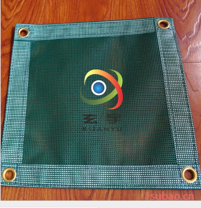 玄宇定做高强度复膜喷绘网格布绑带用布 涂塑网格布 防风网厂家图3