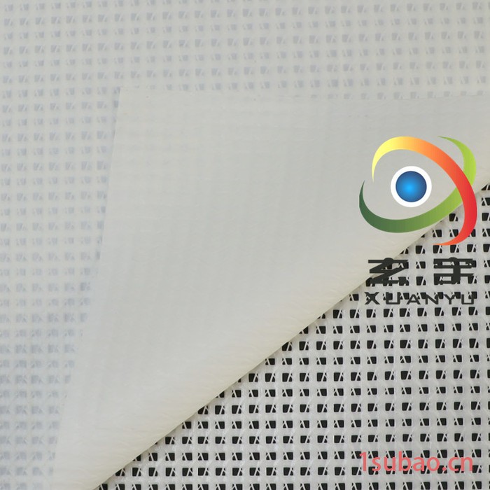 玄宇供应耐酸碱抗紫外线PVC网格布广告喷绘布专用遮阳网眼布图3