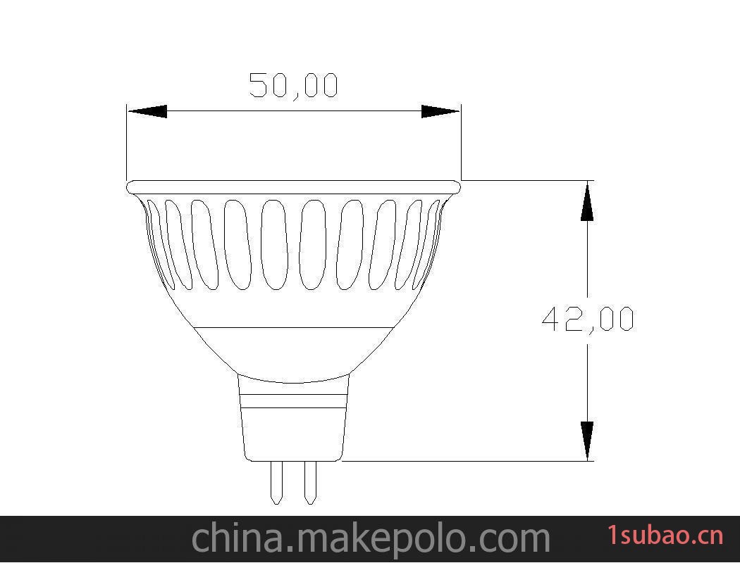 新款COB外壳套件 LED灯具外壳配件 3W