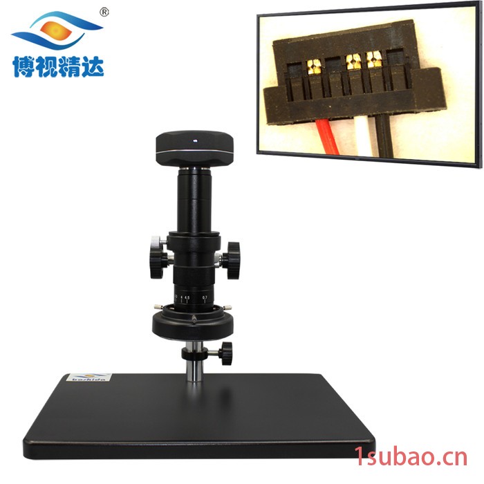 博视精达PCB线路板焊脚观察测量视频显微镜U-600A图2