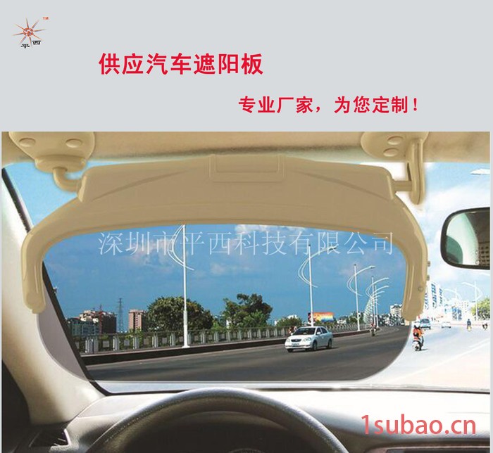 安全！司机日夜两用防眩护目镜，液晶透明遮阳板，防晒抗光太阳板图2