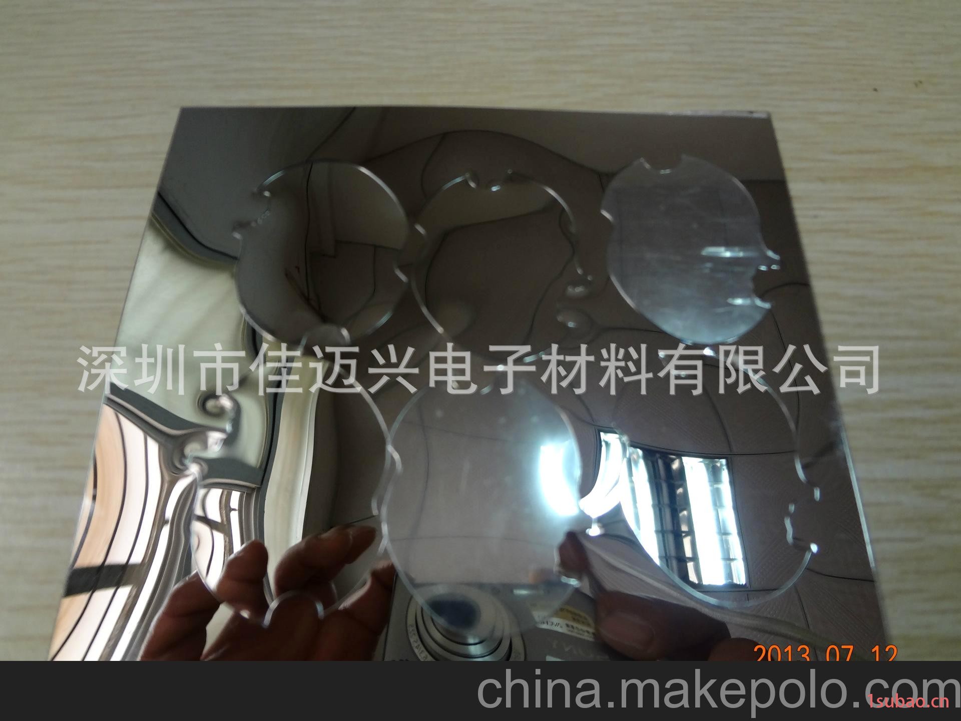 厂家供应 镜面PET灯具配件 PET灯具反光片 日光灯镜面反光条图3
