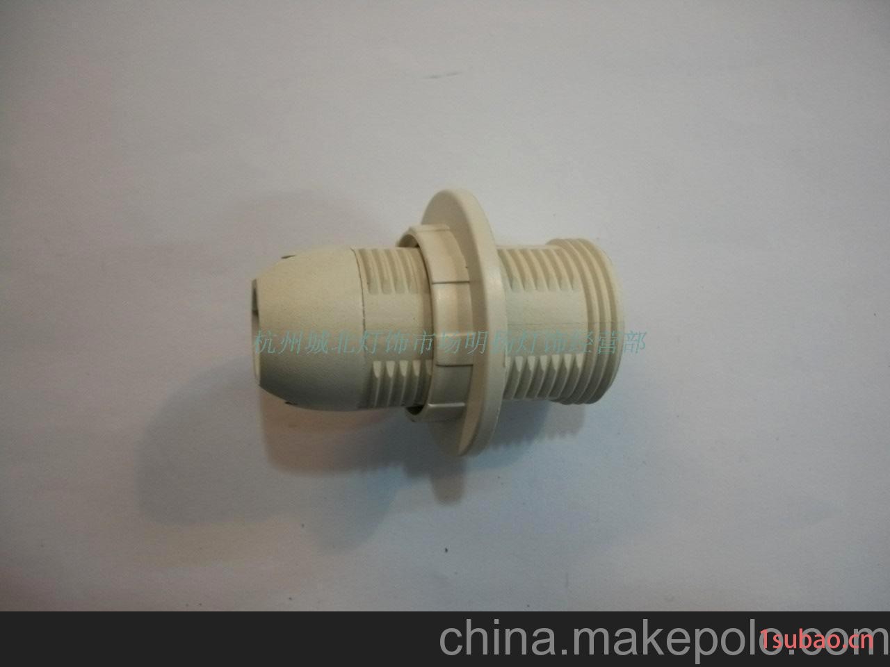 E14卡式全牙螺口灯座，ENEC/VDE认证，台灯花灯用灯头，灯具配件
