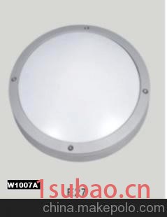 圆形压铸铝现代壁灯、PC现代防潮壁灯