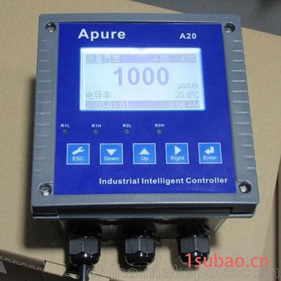 爱普尔 A20CD 型 电导/电阻率控制器，IP65 仪表144*144