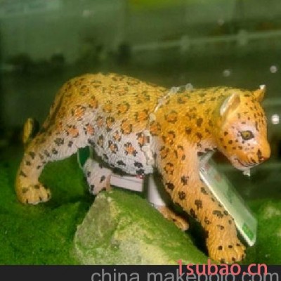 美国Safari 正品金钱豹幼兽动物模型玩具无毒无误欧盟CE认证