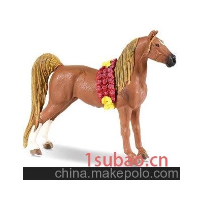 Safari 正品骑乘骟马仿真动物模型玩具马到成功